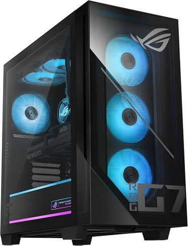 كمبيوتر مكتبي للألعاب ASUS ROG G700 (2026)، ومعالج Intel® Core™ Ultra 7 265KF، وNVIDIA® GeForce RTX™ 5070، و1 تيرابايت M.2 NVMe™ PCIe® 4 SSD، وذاكرة الوصول العشوائي DDR5 سعة 32 جيجابايت، ونظام التشغيل Windows 11 Home، G700TF-AB776 in Saudi Arabia