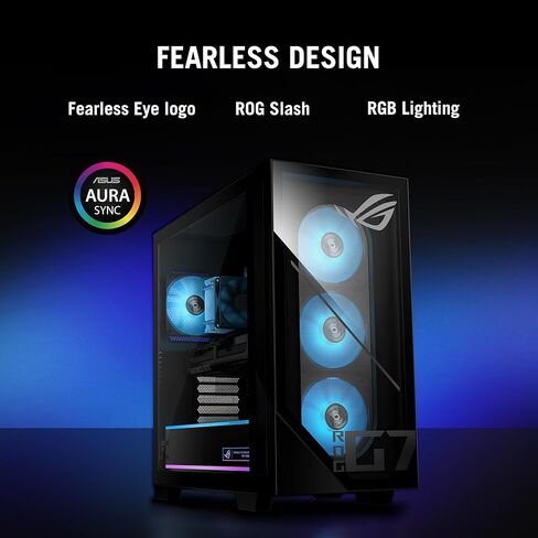كمبيوتر مكتبي للألعاب ASUS ROG G700 (2026)، ومعالج Intel® Core™ Ultra 7 265KF، وNVIDIA® GeForce RTX™ 5070، و1 تيرابايت M.2 NVMe™ PCIe® 4 SSD، وذاكرة الوصول العشوائي DDR5 سعة 32 جيجابايت، ونظام التشغيل Windows 11 Home، G700TF-AB776 in Saudi Arabia