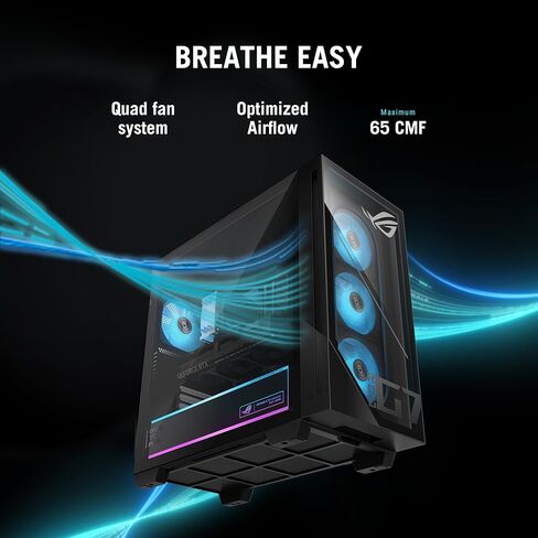 كمبيوتر مكتبي للألعاب ASUS ROG G700 (2026)، ومعالج Intel® Core™ Ultra 7 265KF، وNVIDIA® GeForce RTX™ 5070، و1 تيرابايت M.2 NVMe™ PCIe® 4 SSD، وذاكرة الوصول العشوائي DDR5 سعة 32 جيجابايت، ونظام التشغيل Windows 11 Home، G700TF-AB776 in Saudi Arabia