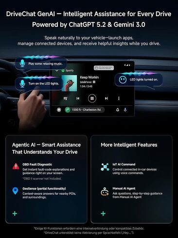 Wireless CarPlay & Android Auto Adapter, AI Box Support YouTube/Netflix in Kuwait