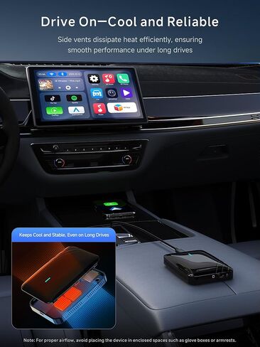 Wireless CarPlay & Android Auto Adapter, AI Box Support YouTube/Netflix in Kuwait
