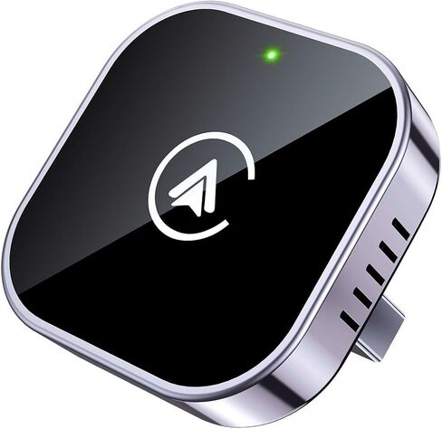 محول سيارة لاسلكي 2 في 1 من تيران، توصيل وتشغيل سهل الإعداد، استخدام سلس سريع يدعم أكثر من 1000 سيارة مع تشغيل سيارة سلكي مدمج / محول سيارة بتصميم أنيق مدمج يعمل بنظام أندرويد in Kuwait