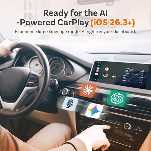Ottocast Mini Core 2026، محول CarPlay اللاسلكي 2 في 1 ومحول Android Auto - التبديل التلقائي، التوصيل والتشغيل، WiFi 6، إعادة الاتصال السريع، صغير ومستقر in Saudi Arabia