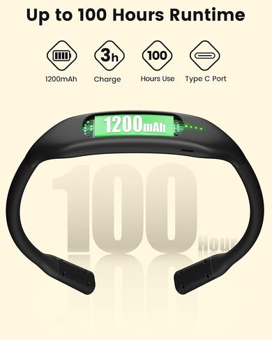 Glocusent Reading Light Set: Hands-Free Neck Light (1200mAh, 5 Colors) + Extendable Clip-on Book Light with Sleep Aid Timer (3 Colors, 5 Brightness) – 2-in-1 for Bed, Travel, Night Reading in Saudi Arabia