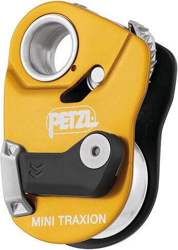 Petzl, MINI Traxion, Openable Progress Capture Pulley, Yellow in Saudi Arabia