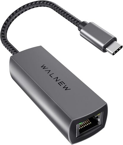 محول USB-C إلى 2.5 جيجابت إيثرنت، محول شبكة RJ45 LAN متوافق مع Thunderbolt 3 لأجهزة الكمبيوتر المحمول، MacBook، Dell، Surface، Chromebook in Saudi Arabia