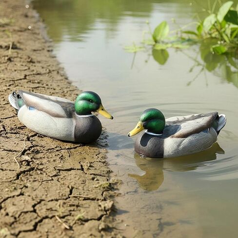 Premium Duck Decoys, Realistic Plastic Hunting Set – Lifelike Waterfowl Decoys for Effective Hunting & Garden Decor, Durable & Easy to Carry in Saudi Arabia