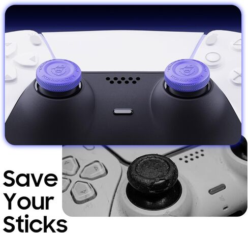 Thumb Grips for PS5, PS4, Nintendo Switch Pro Controller - Joystick Caps Analog Stick Cap for Anti-Slip Anti-Scratch Silicone Controller Accessories, 3 Pairs (6-Pack) in Saudi Arabia