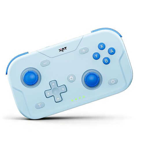 وحدة تحكم صغيرة محمولة XPT لجهاز Nintendo Switch 2/Switch 1/PC/iOS/Android/Steamdeck، تصميم رفع وأسفل عصا التحكم، بلوتوث لاسلكي ولوحة ألعاب سلكية مع وظيفة توربو، جيروسكوبي 6 محاور، اهتزاز عالي الدقة وعصا تحكم ثلاثية الأبعاد، تنبيه زر الصفحة الرئيسية (أسود in Kuwait