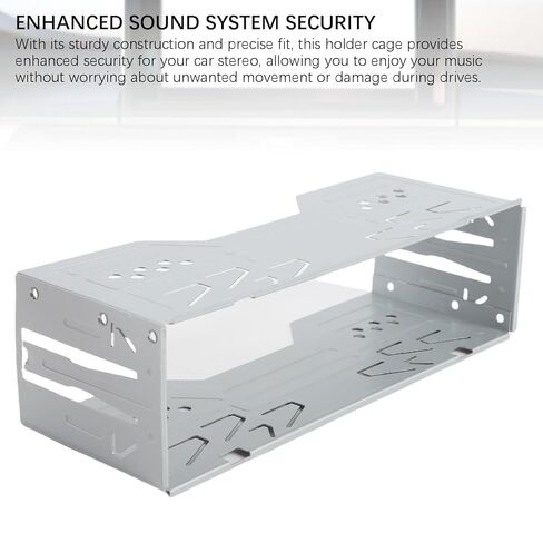 Universal ISO 1DIN Car Stereo Radio Installation Cage Metal Mounting Bracket Holder for Single Din Stereo Systems 178mm x 50mm x 68mm in Saudi Arabia