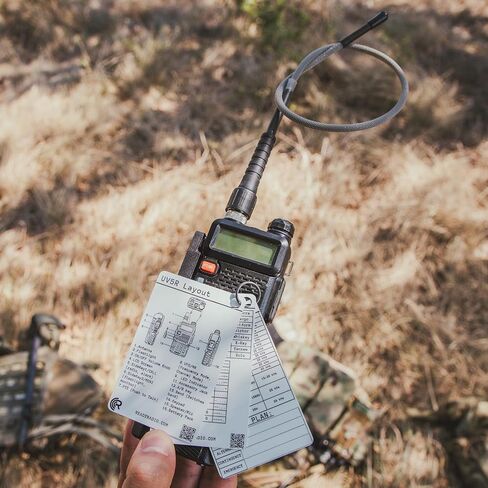 البطاقة المرجعية Baofeng UV-5R - دليل تردد الجيب المقاوم للماء لـ HAM وGMRS وFRS وMURS واتصالات الطوارئ | NOAA الطقس، خطة PACE، نغمات CTCSS/DCS | مرجع حقل Prepper EMCOMM | راديو جاهز in Kuwait
