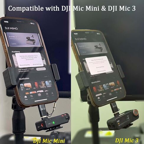 iMusk 2 Pack for DJI Mic Mini/DJI Mic 3 RX Phone Audio Adapters for iPhone 14 13 12 11 Connector with Two Lanyards in Saudi Arabia