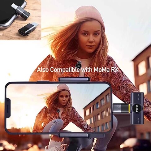 iMusk 2 Pack for DJI Mic Mini/DJI Mic 3 RX Phone Audio Adapters for iPhone 14 13 12 11 Connector with Two Lanyards in Saudi Arabia