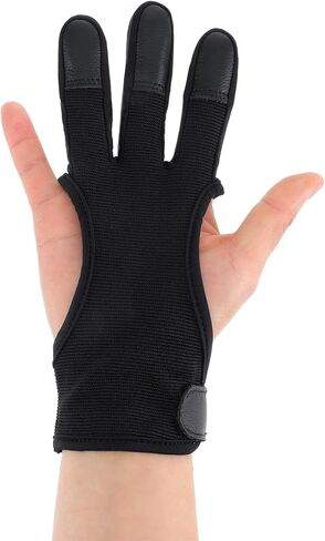 قفازات الرماية، قفاز رماية للشباب قابل للتعديل، قفازات واقية للرماية مع أطراف جلدية للتعامل مع القوس in Kuwait