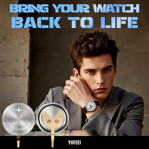 بطارية ساعة 295-5500 متوافقة مع Citizen Eco-Drive 295-5500 MT621 تناسب 8510 8511 8512 8515 8625 8626 8627 8628 8629 8651 بطارية قابلة لإعادة الشحن بمكثف مختوم in Kuwait