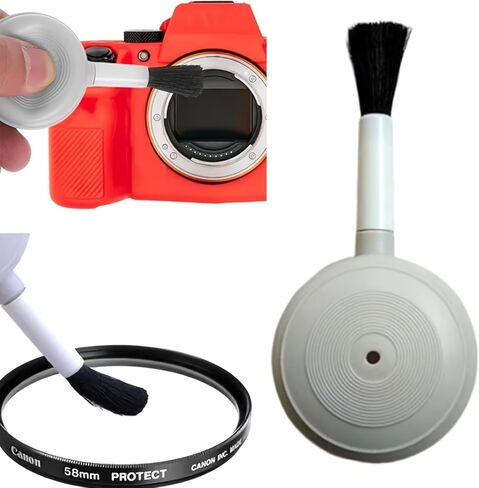 2-in-1 Air Blower Cleaning Brush – Detachable Lens Dust Blower with Soft Brush for Camera Lens, Keyboard, Computer, LCD Screen, Monitor and Glasses Cleaning in Saudi Arabia