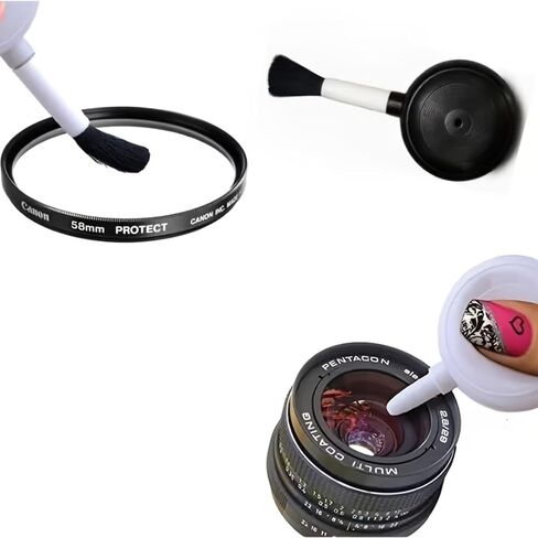 2-in-1 Air Blower Cleaning Brush – Detachable Lens Dust Blower with Soft Brush for Camera Lens, Keyboard, Computer, LCD Screen, Monitor and Glasses Cleaning in Saudi Arabia