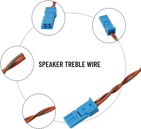 Tweeter Dashboard Speaker Wire Cable For BMW E60 E61 E63 E66 E70 E85 Z4 E90 E91 F32 F30 F10 F20 Blue Plastic Connector in Saudi Arabia