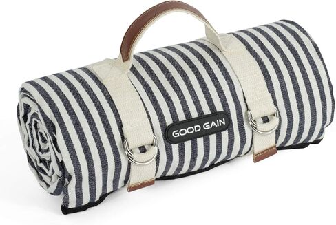 G GOOD GAIN Waterproof Picnic Blanket Portable with Carry Strap for Beach Mat or Family Outdoor Camping Party（Multicolored） in Saudi Arabia