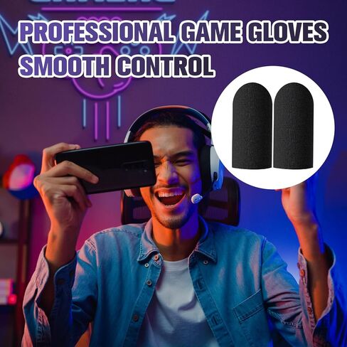20 قطعة من أكمام أصابع الألعاب، 0.3 مم من ألياف النحاس Dedales Gamer، أكمام رفيعة للغاية مضادة للتعرق للألعاب، أقصى استجابة للمس، ملاءمة مريحة، مناسبة للهواتف المحمولة والأجهزة اللوحية in Kuwait