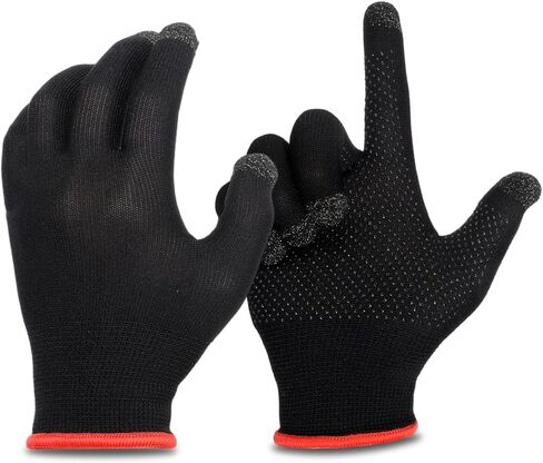 Anti-Sweat Breathable Mobile Finger Sleeve, Mobile Game Gloves, Ultra-Thin Mobile Gaming Gloves for Sweaty Hands, Cold Hands, High-Ranking Players Mobile Game Streamer in Saudi Arabia