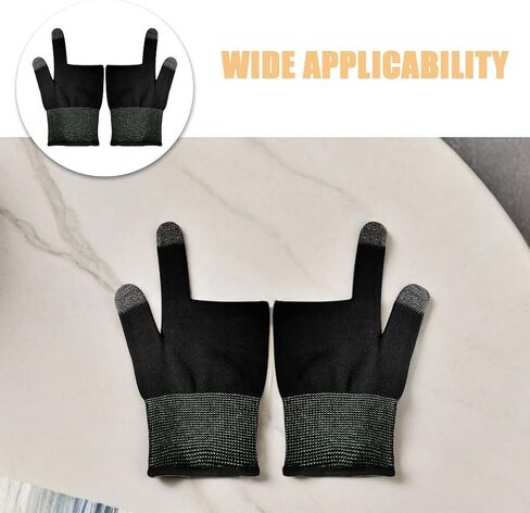 GALPADA 4pairs Breathable Finger Gloves for Gaming Highly Sensitive Touchscreen Sleeves for Mobile Gamers Cycling and Billiards of Comfortable Knit Finger Thimbles in Saudi Arabia