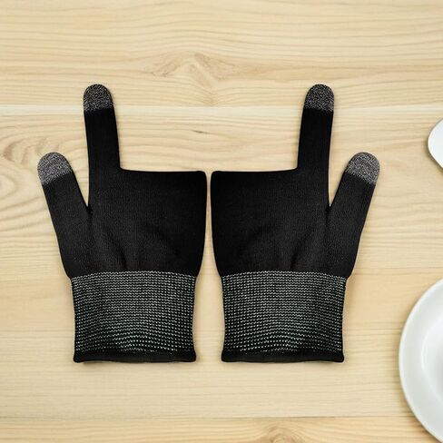 GALPADA 4pairs Breathable Finger Gloves for Gaming Highly Sensitive Touchscreen Sleeves for Mobile Gamers Cycling and Billiards of Comfortable Knit Finger Thimbles in Saudi Arabia