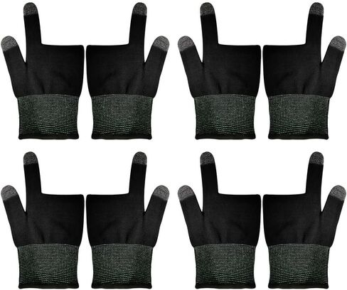 GALPADA 4pairs Breathable Finger Gloves for Gaming Highly Sensitive Touchscreen Sleeves for Mobile Gamers Cycling and Billiards of Comfortable Knit Finger Thimbles in Saudi Arabia