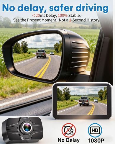 HD 1080P Backup Camera: 15-Min Easy Install 7 inch Large Screen Color Night Vision See Clearly at Night Up to 10 Meters - Reverse Camera for Trucks Cars Pickup SUVs Rear View Safety & Parking Assist in Saudi Arabia