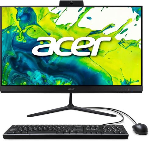 أيسر أسباير C24 AIO سطح المكتب | شاشة 23.8 بوصة عالية الدقة IPS 120 هرتز | معالج AMD Ryzen 5 7430U سداسي النواة | رسومات AMD Radeon | 16 جيجابايت DDR4 | 512 جيجابايت SSD | Wi-Fi 6E | لوحة مفاتيح وماوس USB | C24-2G-UR15 in Kuwait