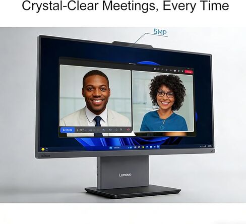 Lenovo 24" ThinkCentre All-in-One Desktop Computer • 6-core AMD Ryzen 5 Processor • 16GB DDR5 • 512GB SSD • Wi-Fi 6 • HDMI in&Out • Wired KB&Mouse • Windows 11 Pro in Saudi Arabia