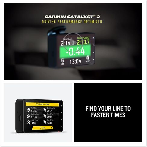 Garmin Catalyst™ 2 مُحسِّن أداء القيادة في مضمار السباق، والتدريب على المسار الصحيح، وتقنية الدورة المثلى الحقيقية، وبيانات الأداء التفصيلية، ولوحات المتصدرين، ورياضات السيارات، والقيادة عالية الأداء in Kuwait