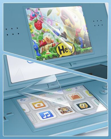 Clear Protective Case for Nintendo DS Lite – PC Hard Shell Cover with Dual Screen Protectors & Installation Kit – All-in-One Protection Set, Designed for DS Lite Only – Not Tempered Glass Films in Saudi Arabia
