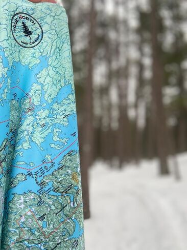 خريطة Voyageurs National Park - خريطة قماشية مقاومة للماء ومتينة للمشي لمسافات طويلة والتخييم من شركة True North Map in Saudi Arabia