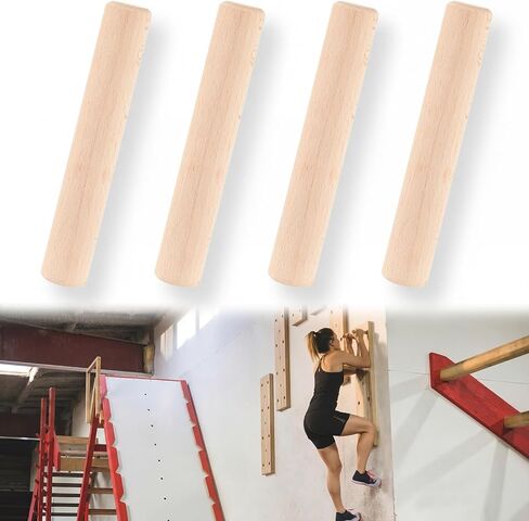 Qunclay Climbing Hard Wood Pegs for Peg Boards, 6.5" in Length Oak Peg Board Climbing Holds for Body Building, Grip/core Strength and Endurance Training in Saudi Arabia