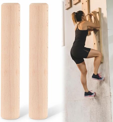 Qunclay Climbing Hard Wood Pegs for Peg Boards, 6.5" in Length Oak Peg Board Climbing Holds for Body Building, Grip/core Strength and Endurance Training in Saudi Arabia
