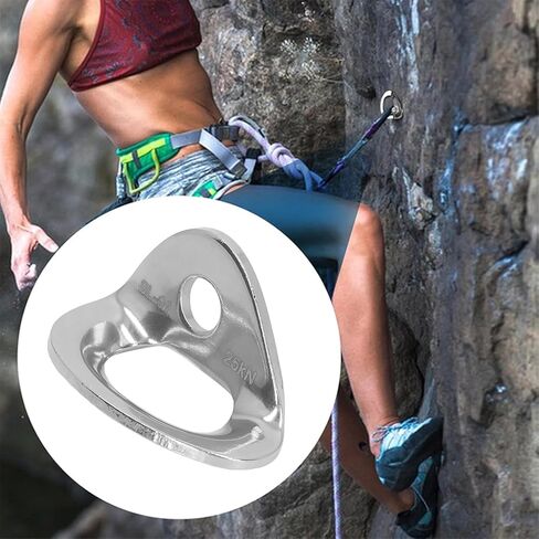 10PCS 25KN Bolt Hangers Rock Climbing Holds, 316 Stainless Steel Lightweight Climbing Hanger Rock Climbing Anchors for 10MM/ 3/8" Drill Bit, for Cave Exploration Engineering Protection in Saudi Arabia