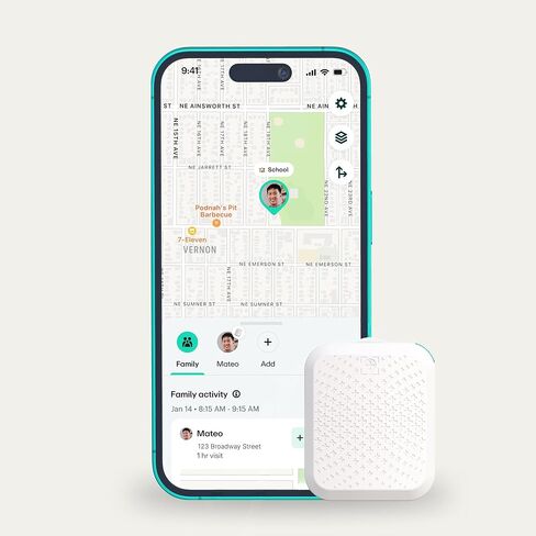 Greenlight Safe Family - جهاز تعقب GPS للأطفال وكبار السن | بدون شاشة، زر SOS، تنبيهات المنطقة الآمنة، التتبع الداخلي والخارجي، لا حاجة للهاتف، عمر بطارية يصل إلى 30 يومًا | الاشتراك مطلوب in Saudi Arabia
