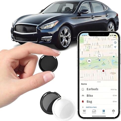 2 حزمة جهاز تعقب GPS للمركبات بدون اشتراك جهاز تعقب السيارة يعمل مع Apple Find My (iOS فقط) أجهزة تتبع مخفية للتتبع العالمي للسيارات، مكتشف بلوتوث مع إنذار عالٍ لأمتعة السيارة والدراجة والكلاب in Saudi Arabia