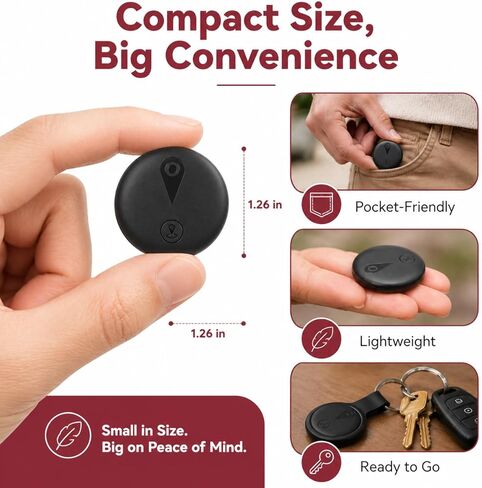 GPS Tracker for Vehicles, Portable Real Time Magnetic GPS Tracking Device, Car Tracker with Global Coverage, Vehicle Tracker for Cars, Trucks, Kids, Dogs, Luggage, No Monthly Fee（Black） in Saudi Arabia