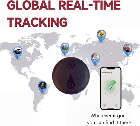 GPS Tracker for Vehicles, Portable Real Time Magnetic GPS Tracking Device, Car Tracker with Global Coverage, Vehicle Tracker for Cars, Trucks, Kids, Dogs, Luggage, No Monthly Fee（Black） in Saudi Arabia