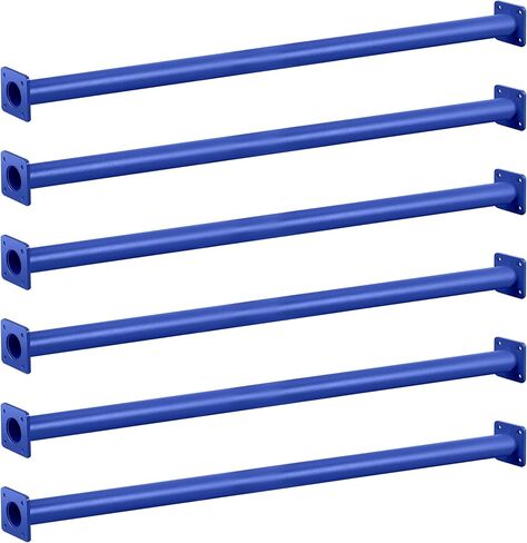 Barcaloo Playground Equipment Monkey Bars Playset Attachment, Monkey Bar Rods for Backyard - Set of 8 Green Powder Coated Indoor Monkey Bars Set for Kids with Mounting Plates, 16 1/2 Inches Long in Kuwait