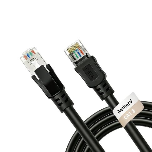 Cat8 Ethernet Cable 6FT 2PACK, High Speed Heavy Duty LAN Network Cable 40Gbps 2000Mhz for Gaming PS5 Modem Router X Box-6FT/2PACK in Saudi Arabia