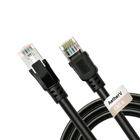 Cat8 Ethernet Cable 6FT 2PACK, High Speed Heavy Duty LAN Network Cable 40Gbps 2000Mhz for Gaming PS5 Modem Router X Box-6FT/2PACK in Saudi Arabia