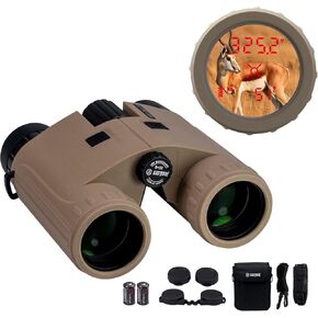 8x32 Laser Rangefinder Binoculars 3000 Yards, OLED Red Display, Angle Compensated, IPX4 Waterproof Hunting Range Finder with 1/4" Thread for Tripod Mount in Saudi Arabia
