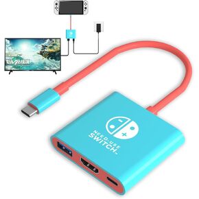 Switch 2 Docking Station for Nintendo,Switch Dock Adapter Compatible Nintendo Switch2/OLED/Steam Deck Support 4K60HZ TV Dock Mode with HDMI2.0,Switch Docking Station for Nintendo Switch2/1 in Saudi Arabia