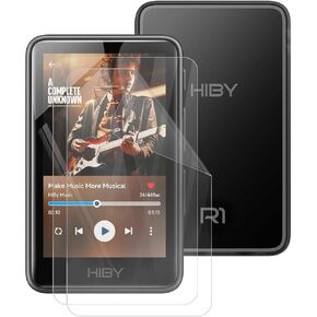 واقي شاشة مشغل MP3 HiBy R1 HiFi، [عبوتان] طبقة TPU ناعمة وشفافة عالية الدقة [مضادة لبصمات الأصابع] [مضادة للخدش] [خالية من الفقاعات] [صديقة للحافظة] متوافقة مع مشغل الموسيقى HiBy R1 (3 بوصات) in Kuwait