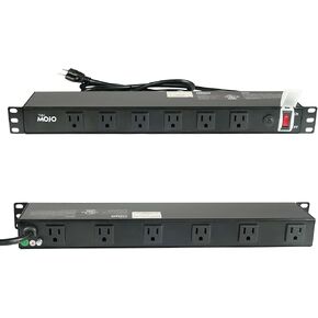 Tecmojo 1U Rack Mount 19 Outlet PDU Power Distribution Unit Circuit Breaker fits 19-inch AV/Network/Server Cabinet/Closet/Enclosure(SKU# 13111901) in Kuwait