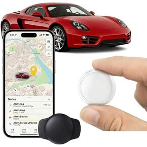 GPS Tracker for Vehicles Hidden Magnetic Case Car Tracker Device Works with Apple Find My (iOS Only) Waterproof Worldwide Real-Time Tracking for Cars No Subscription No Monthly Fee Replaceable Battery in Saudi Arabia