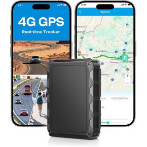 CXK GPS Tracker for Vehicles, 6-Month Battery Life 4G Global Tracker Device for Vehicles with Real Time Alert Strong Magnet, IP65 Waterproof Car Traker 180-Day Location History Subscription Needed in Kuwait